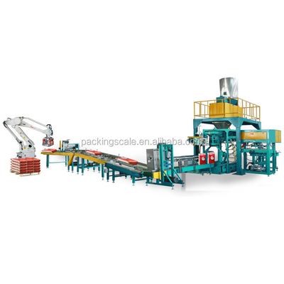 Macchine di palletizzazione automatiche multifunzione per pesatura e imballaggio