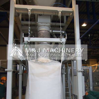 Sistema PLC facile da usare 1 tonnellata di cemento Big Bag Machine di riempimento per la precisione di riempimento
