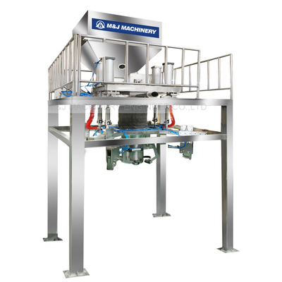 Macchina di imballaggio automatico di riempimento di sale con scala in sacchetto jumbo in imballaggio di plastica