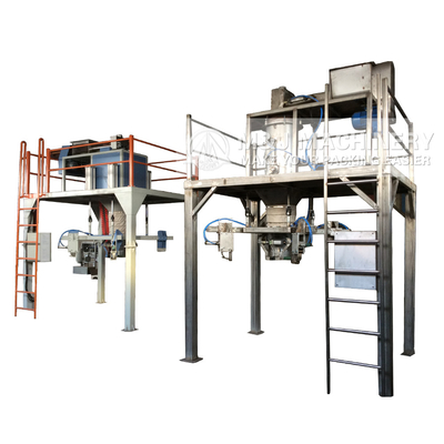Macchina di imballaggio automatico di riempimento di sale con scala in sacchetto jumbo in imballaggio di plastica