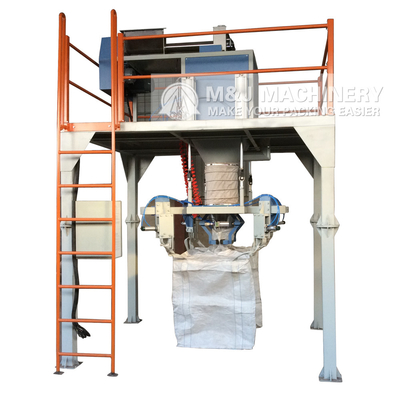Macchina di imballaggio automatico di riempimento di sale con scala in sacchetto jumbo in imballaggio di plastica
