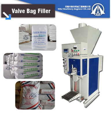 220-415V Voltage Wall Putty Packing Machine per 25 kg di polvere di bentonite in sacchetto di valvola