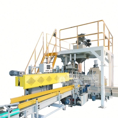 Macchina di imballaggio di farina completamente automatica per impianti di produzione 6 sacchetti/min 10kg 25kg 50kg