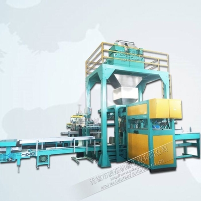 Macchina di imballaggio di farina completamente automatica per impianti di produzione 6 sacchetti/min 10kg 25kg 50kg
