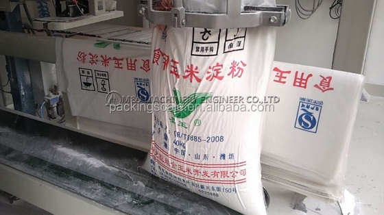 Sistema di imballaggio di sacchi per macchine per farina di grano da 25 kg Hardware ISO9001 2008 Certificato