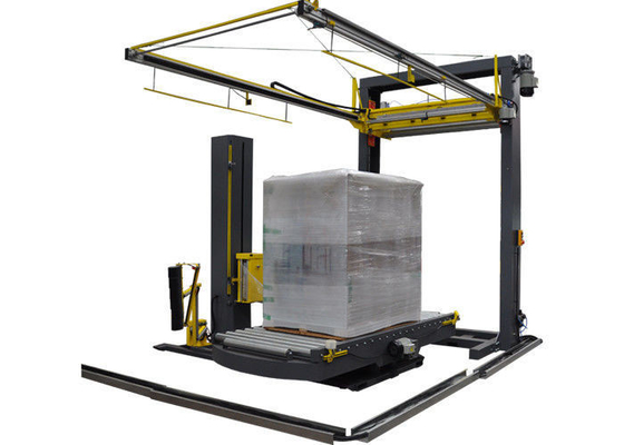 Macchina di confezionamento automatico di pallet per fabbriche di materiali da costruzione ad alta capacità
