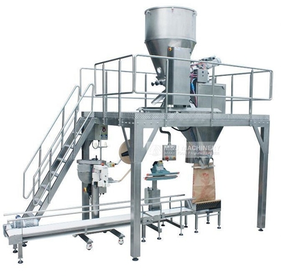 Tipo di imballaggio in sacchetto Macchina semiautomatica per imballaggio di riso da 5 kg a 50 kg per sacchetti aperti