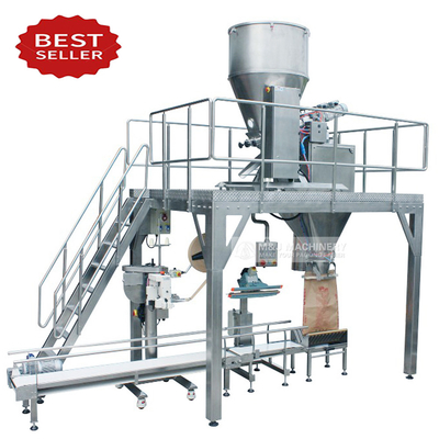 Tipo di imballaggio in sacchetto Macchina semiautomatica per imballaggio di riso da 5 kg a 50 kg per sacchetti aperti