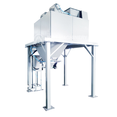Macchina di imballaggio di crusche di grano da 25 kg a 50 kg con alta velocità di imballaggio e dimensioni 3*0,8*2,8 m