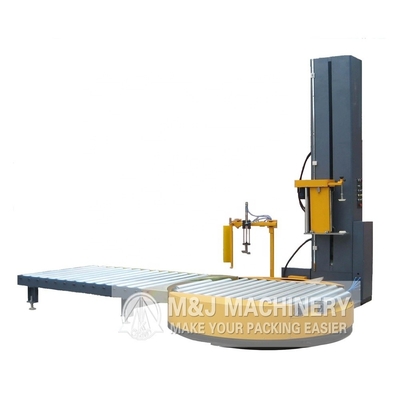 Macchina di fasciatura di pallet di legno per l'avvolgimento di pallet azionati a motore elettrico