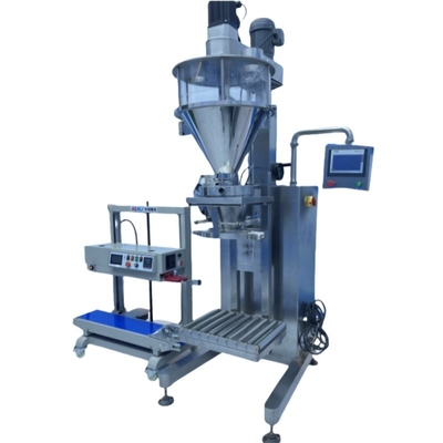 Macchina semiautomatica di imballaggio del sale per sacchi e borse di polvere da 5 kg, 10 kg, 20 kg, 25 kg e 50 kg