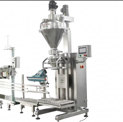 Macchina semiautomatica di imballaggio del sale per sacchi e borse di polvere da 5 kg, 10 kg, 20 kg, 25 kg e 50 kg