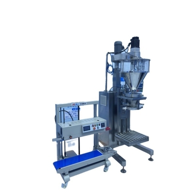 Macchina semiautomatica di imballaggio del sale per sacchi e borse di polvere da 5 kg, 10 kg, 20 kg, 25 kg e 50 kg