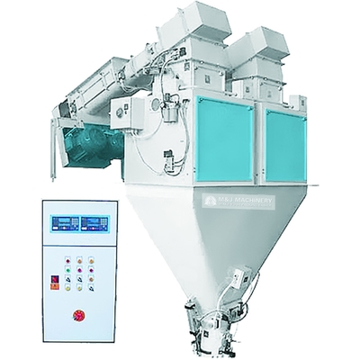 Macchina semiautomatica di imballaggio di fertilizzanti per imballaggi di fertilizzanti organici da 25 kg a 50 kg