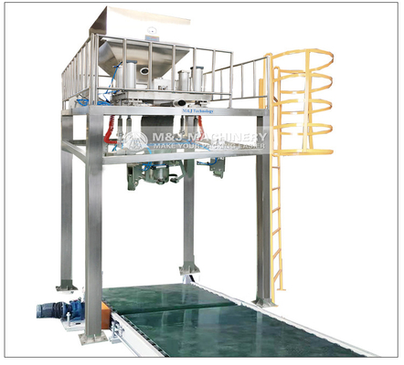 CQC certificato 2000kg Big Bags Packing and Filling Machine per cemento minerale di calce