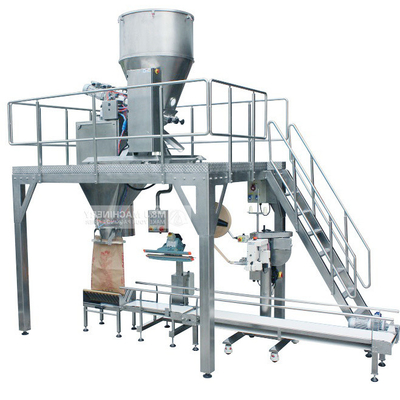 Macchina automatica di imballaggio di granuli di caffè da 25 kg a 50 kg con azionamento elettrico