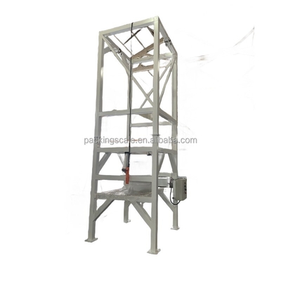 1.2kw Sistema di scarico di sacchetti jumbo a polvere di plastica a propulsione elettrica per l'industria chimica